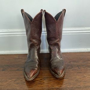 vintage code west leather cowboy boots women's sz 8